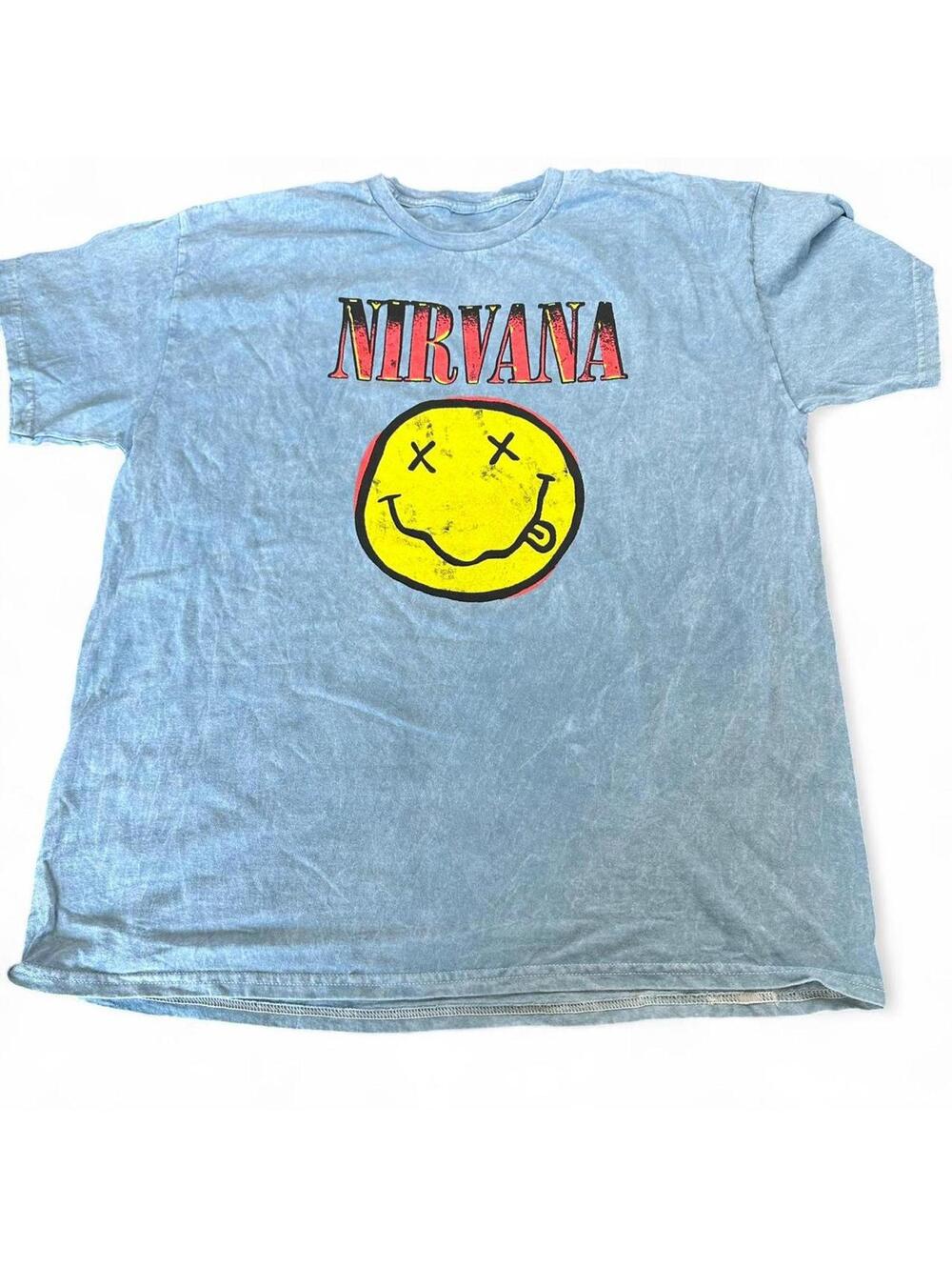 Nirvana Smiley Face Graphic T-Shirt